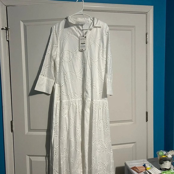 Zara white shirt dress NWT size XL - Picture 2 of 5